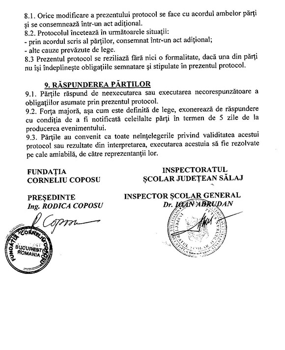 Protocol de Colaborare cu Inspectoratul Judeţean Sălaj